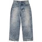 'GRAFFITI' Washed Denim