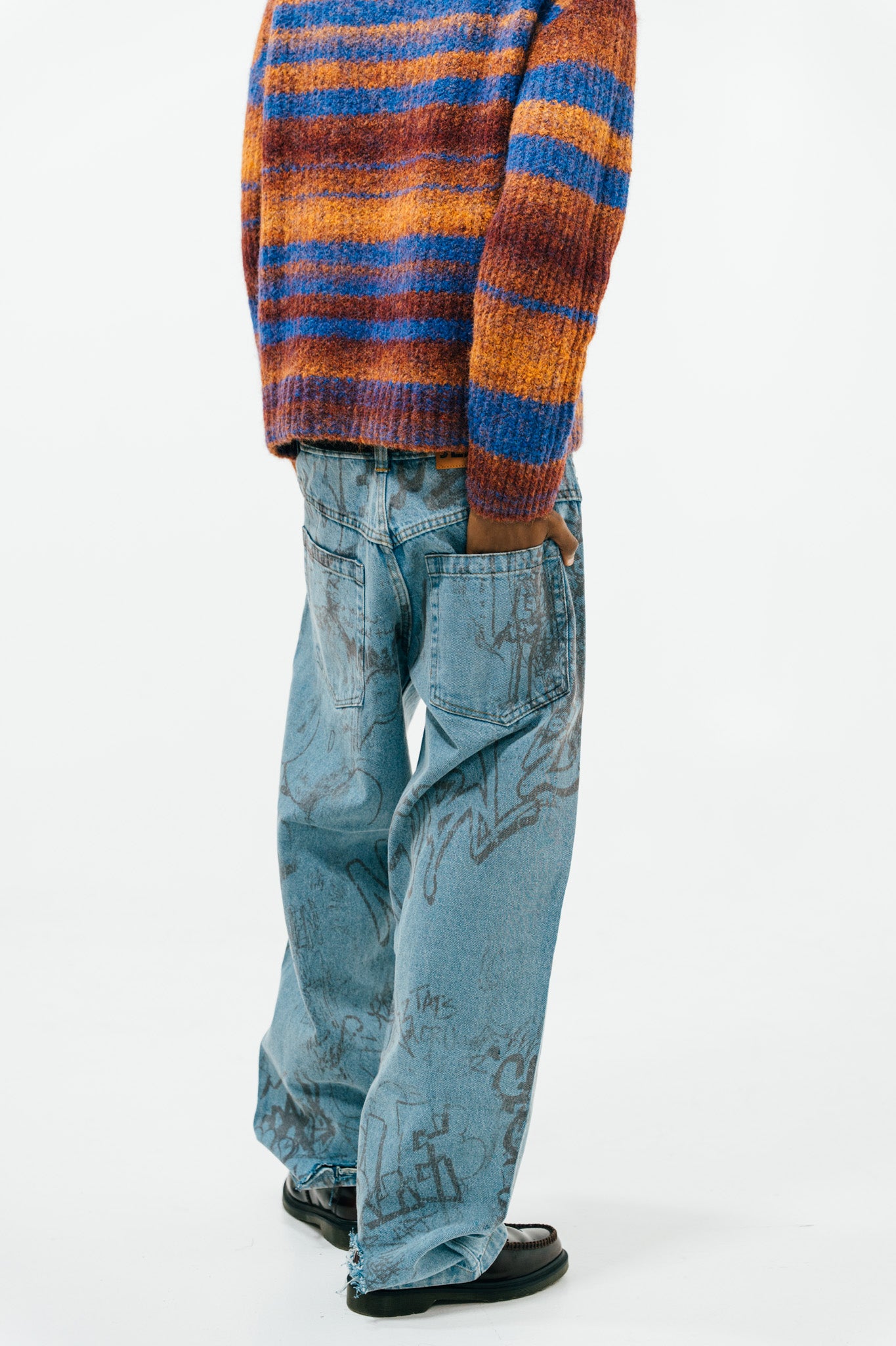 'GRAFFITI' Washed Denim