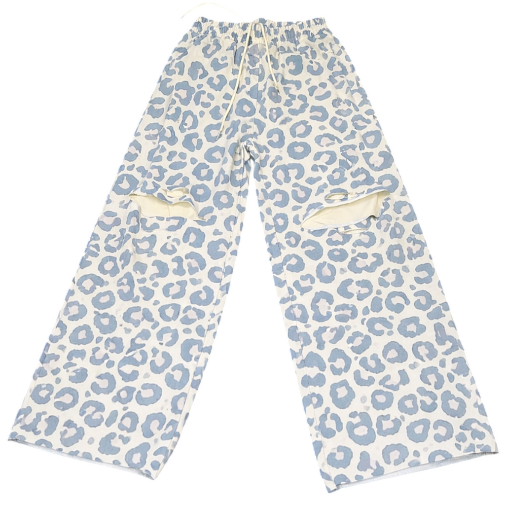 'LÉOPARD' Distressed Pant