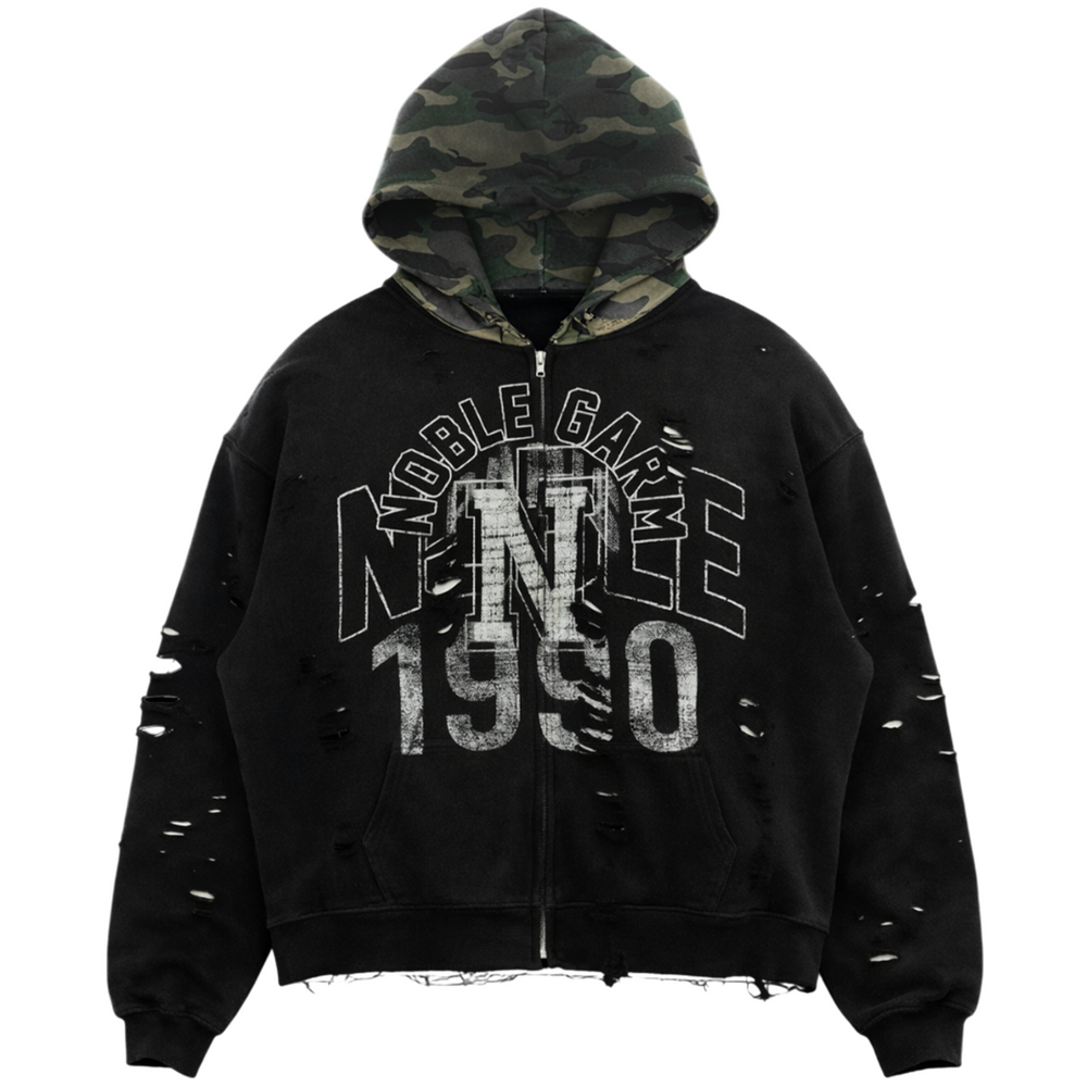 'KAMO' Zip Up Hoodie