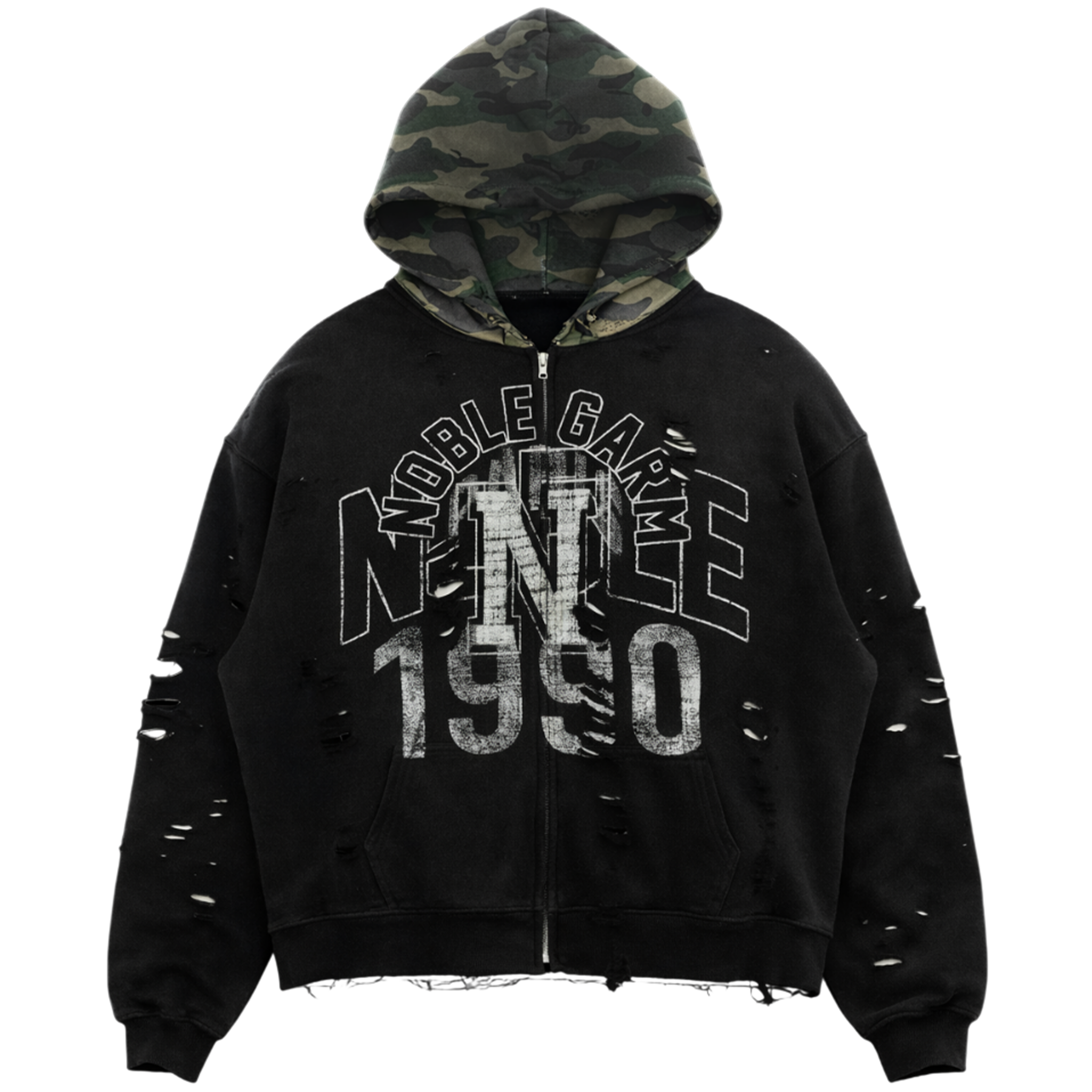 'KAMO' Zip Up Hoodie